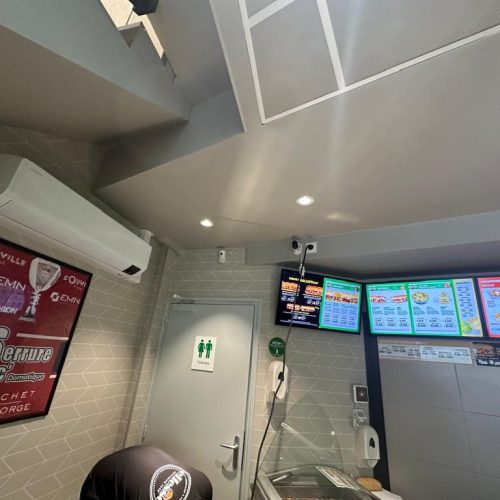 climatisation dans un fast food