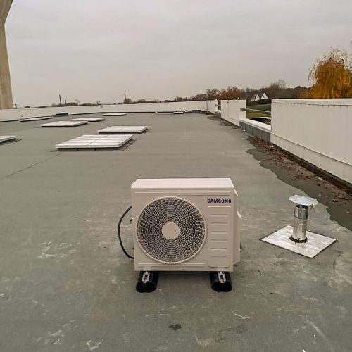 climatisation sur un toit